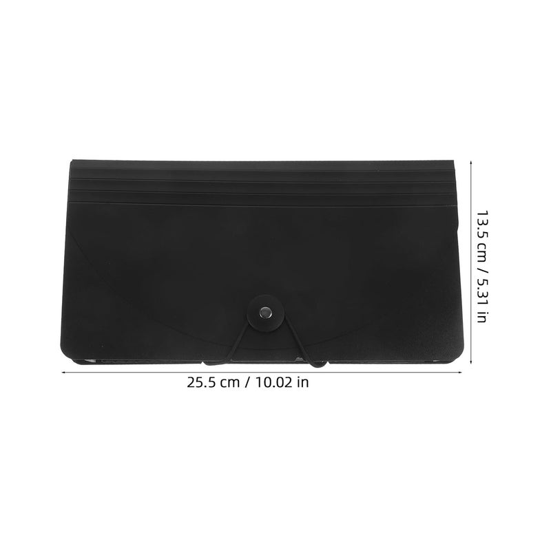 Expanding File Folder with Handle Cord Closure Portable Document Organizer for Office School Travel - Image 3