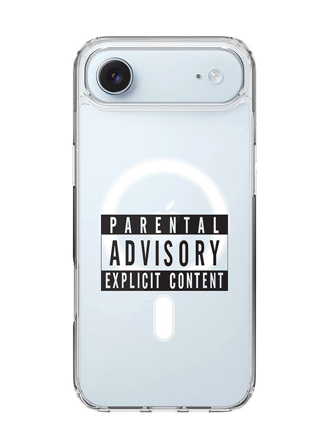 Stylizedd Classic Clear MagSafe Case for iPhone 17 Air , Hybrid Soft Case Flexible Edges Anti Drop TPU PC Gel Thin Transparent Cover [ Designed for iPhone 17 Air ] - Explicit Content