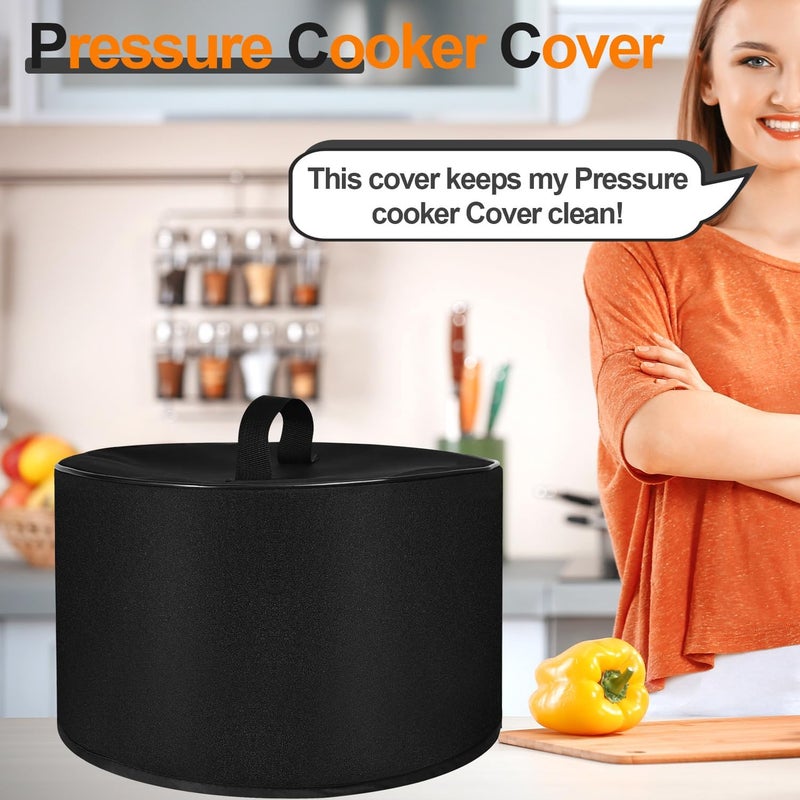 NUENSS-ROR Dust Cover for 6 Quart Slow Cooker Heavy Duty Waterproof Dustproof Slow Cooker Cover Case with handle Pressure Cooker Protective Cover for COSORI Electric Pressure Cooker 6 qt, 9-in-1(13.8×14.2 in) - Image 2