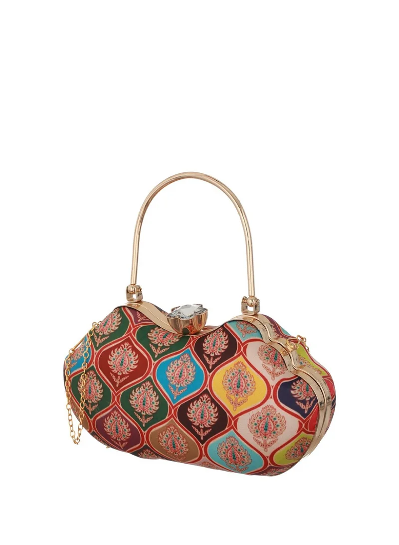 Priyaasi Printed Box Clutch