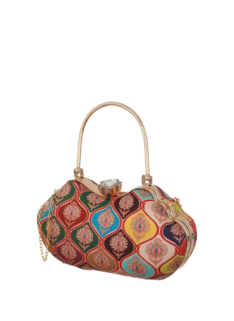 Priyaasi Printed Box Clutch  - Image 3