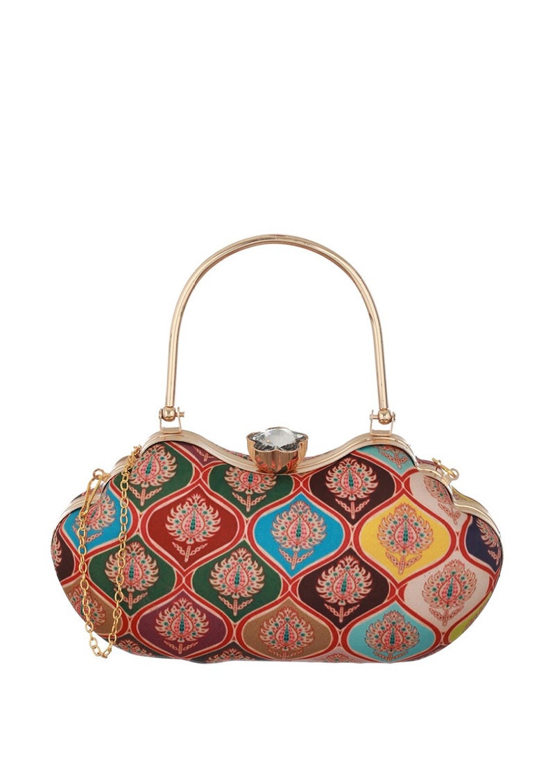 Priyaasi Printed Box Clutch  - Image 2