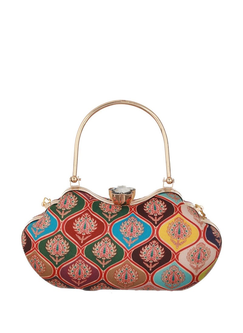 Priyaasi Printed Box Clutch  - Image 4