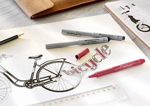 FABER-CASTELL قلم فابر-كاستل إيكو بيغمنت ذو رأس ألياف، 0.2 مم، أسود - Image 2