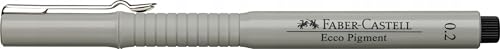 FABER-CASTELL قلم فابر-كاستل إيكو بيغمنت ذو رأس ألياف، 0.2 مم، أسود - Image 3