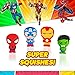 Ja-Ru JARU Marvel Spiderman Super Squishy Toy Pack of 1 Squeezy Toy for Kids Collectible Party Favor Classroom Giveaway Gag Gift Avengers Squish MCU Superhero 68451A - Image 4