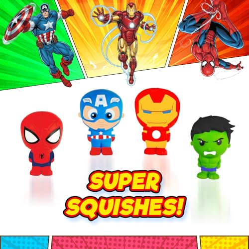 Ja-Ru JARU Marvel Spiderman Super Squishy Toy Pack of 1 Squeezy Toy for Kids Collectible Party Favor Classroom Giveaway Gag Gift Avengers Squish MCU Superhero 68451A - Image 5