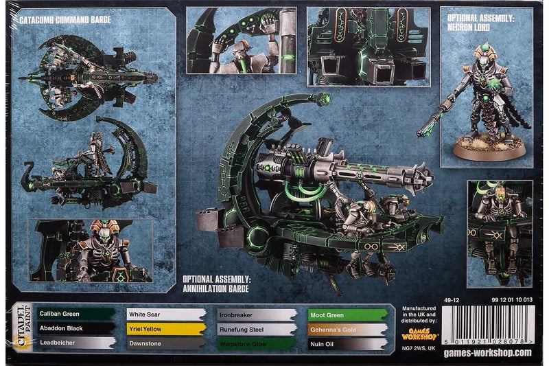GAMES WORKSHOP 99120110013" Necron Catacomb CMD Barge/annihil. Tabletop and Miniature Game, Black - Image 2