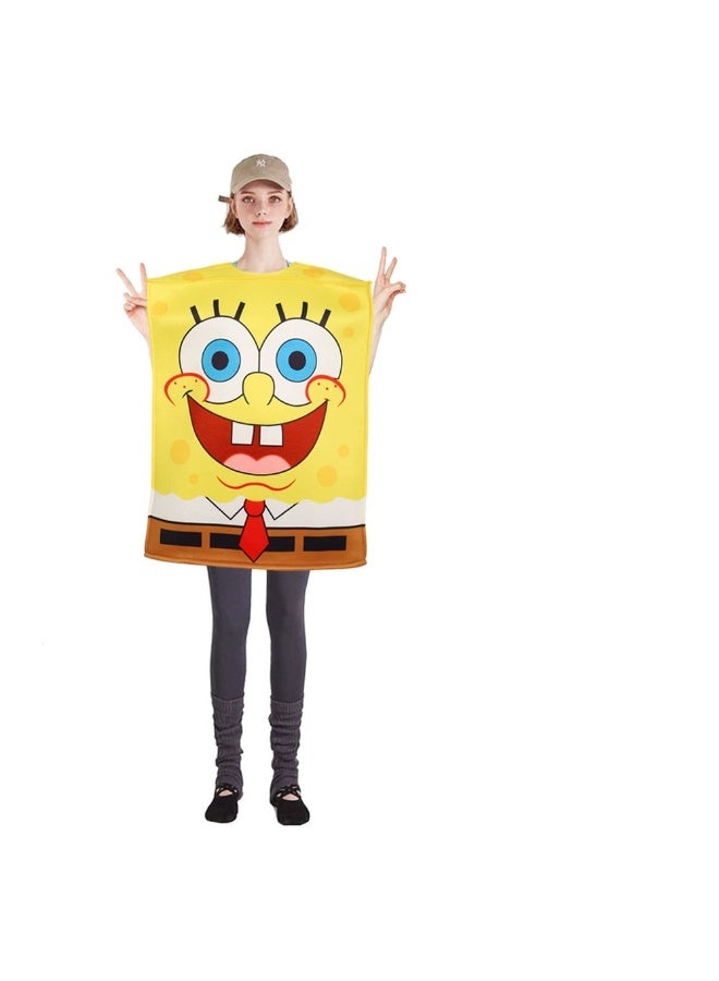 NIBEMINENT At the Halloween party, there was a performance of the big star SpongeBob SquarePants role-playing costume