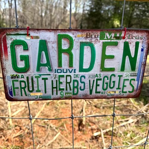 MTsigns Vintage Garden Metal Tin Sign License Plate Wall Decor for Garden Lover 12 x 6 Inches - all pollinators welcome here - Image 3