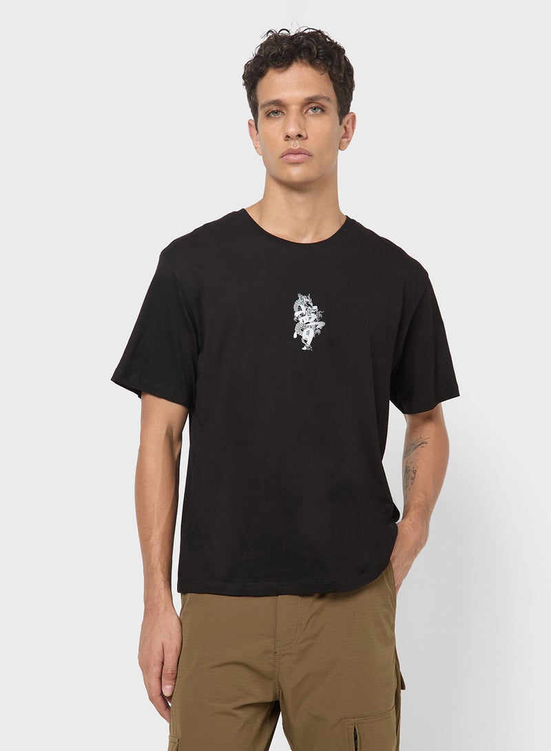 JACK & JONES Graphic Crew Neck Regular Fit T-Shirt - Image 1