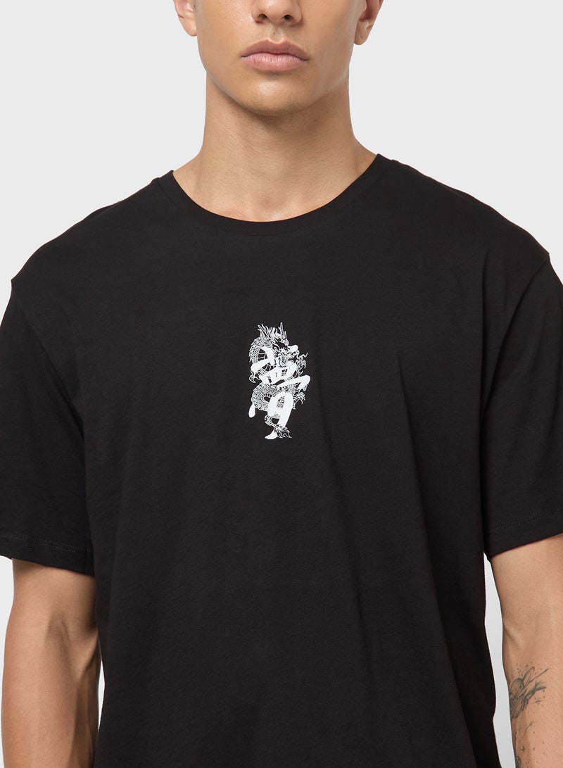 JACK & JONES Graphic Crew Neck Regular Fit T-Shirt - Image 3