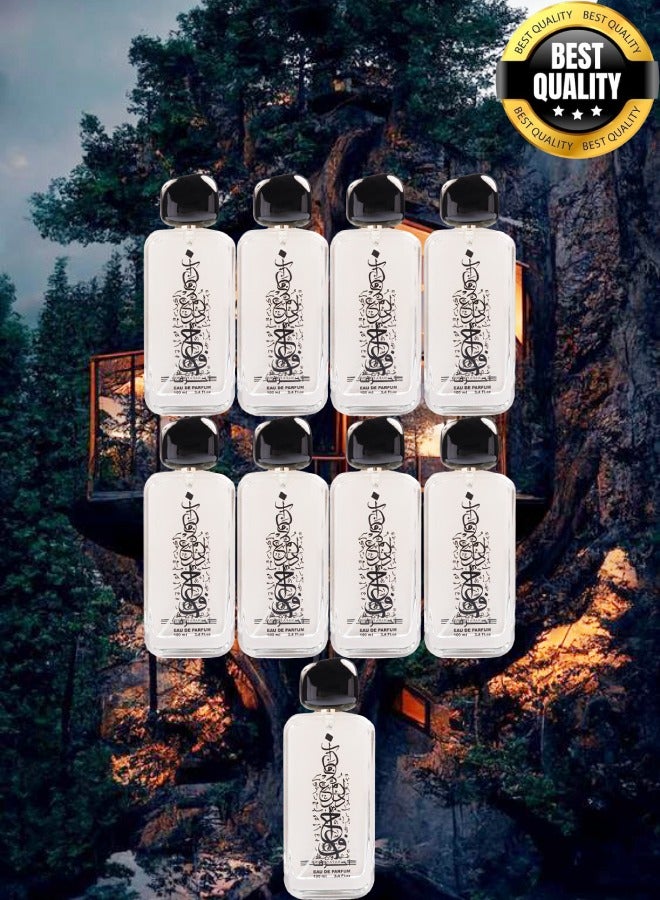 Banafa 9 Pieces Black Ahruf Perfume - Image 1