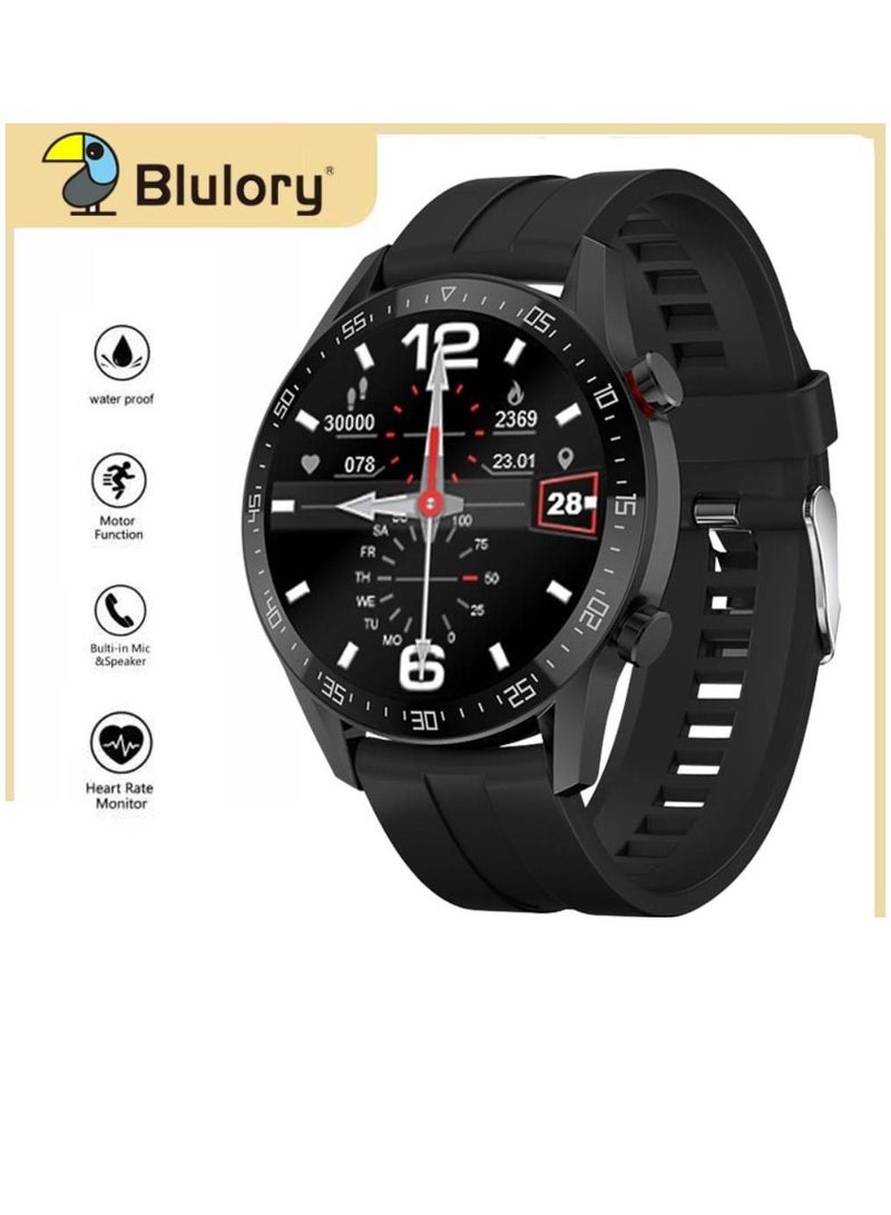 Blulory Glifo G5 HD Screen Heart Rate Monitor IPS Waterproof Bluetooth Calling Smartwatch For Men Women Black - Image 2
