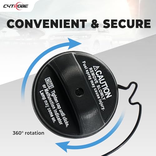 CYTROBE Gas Cap Fuel Cap Compatible with 2002-2009 Toyota Corolla Camry Sienna Solara 4Runner Avalon Tacoma Matrix Highlander Sequoia Tundra Lexus ES300 330 GS300 GS430 GX470 Scion tC Replace 77300-33070 - Image 3