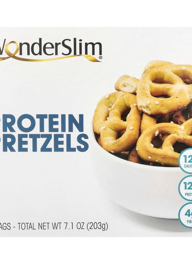 WonderSlim - Protein Pretzels 7 Bags 29 g Each - Image 1