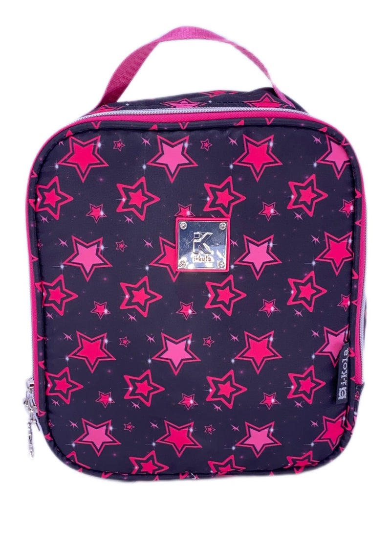 School backpack with premium Lightweight STARS backpacks with favorite personalized trending characters bookbags which includes Lunch bag and pencil Case school bag For boys and girls (16Inches)