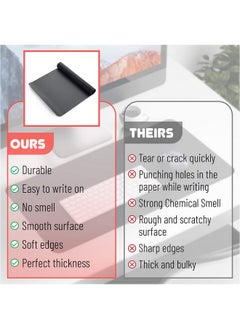 Mr. Pen - Desk Mat, Dual-Sided, 23.6" X 13.7",Dual Sided Desk Mat, Leather Desk Pad, Desk Mouse Pad, Desk Cover Mat, Keyboard Mat, Desk Mat For Desktop, Desk Pad For Keyboard And Mouse, Desktop Mat  - Image 5