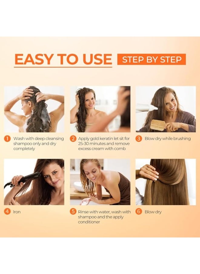 Karseell Maca Essence Keratin Hair Straightening Kit, 12 Weeks of Home Use Professional Straightening, Straighten and Smooth Hair, All Hair Types - Image 2