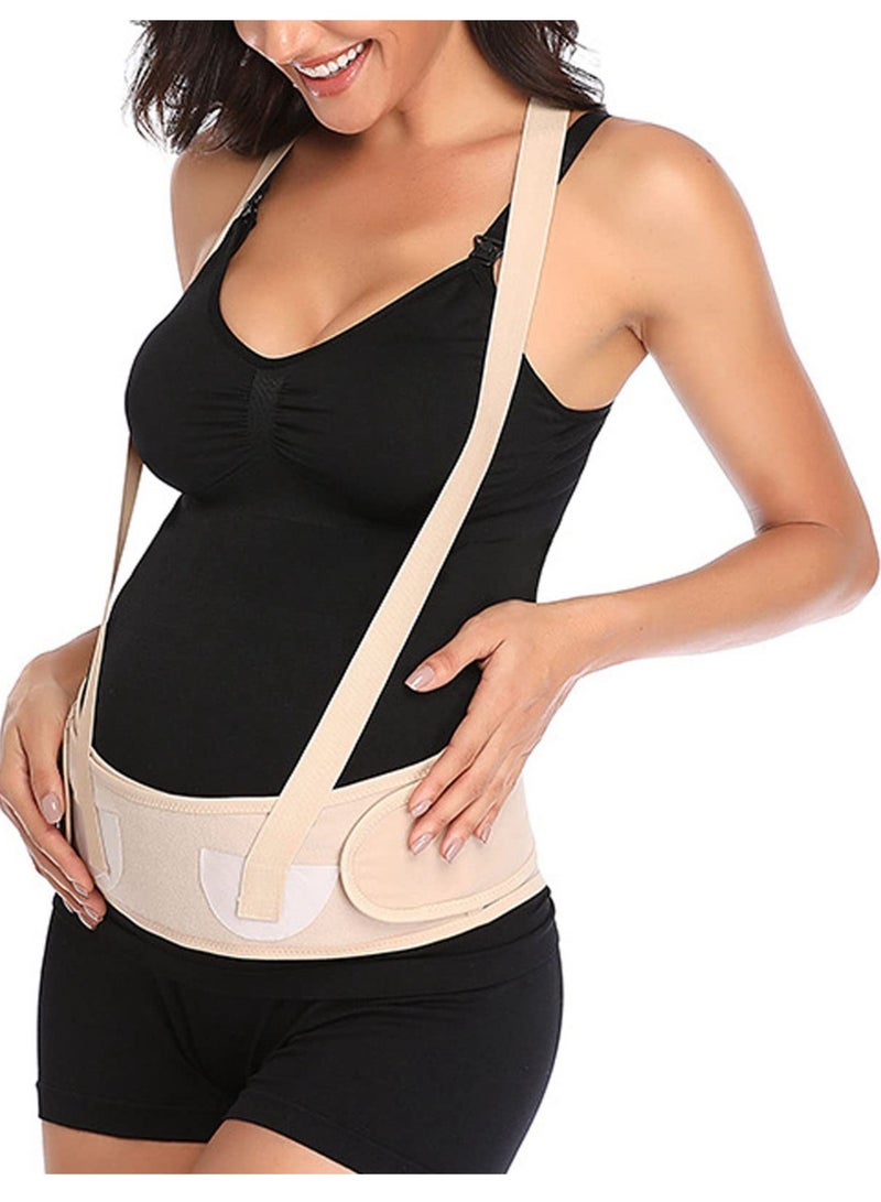 SYOSI Maternity Belly Band for Pregnant Women, Pregnancy Belly Support Band for Abdomen, Waist, and Back Pain, Adjustable Maternity Belt for Belt Back Support - Image 1