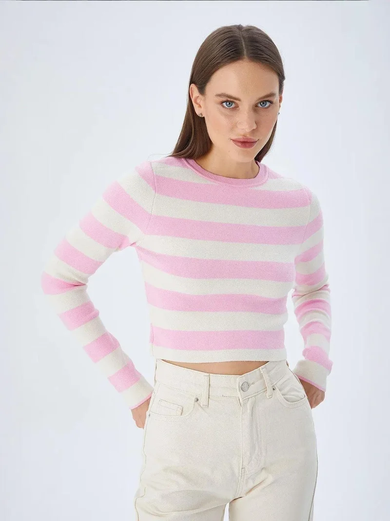 Mixray Striped Knit Sweater