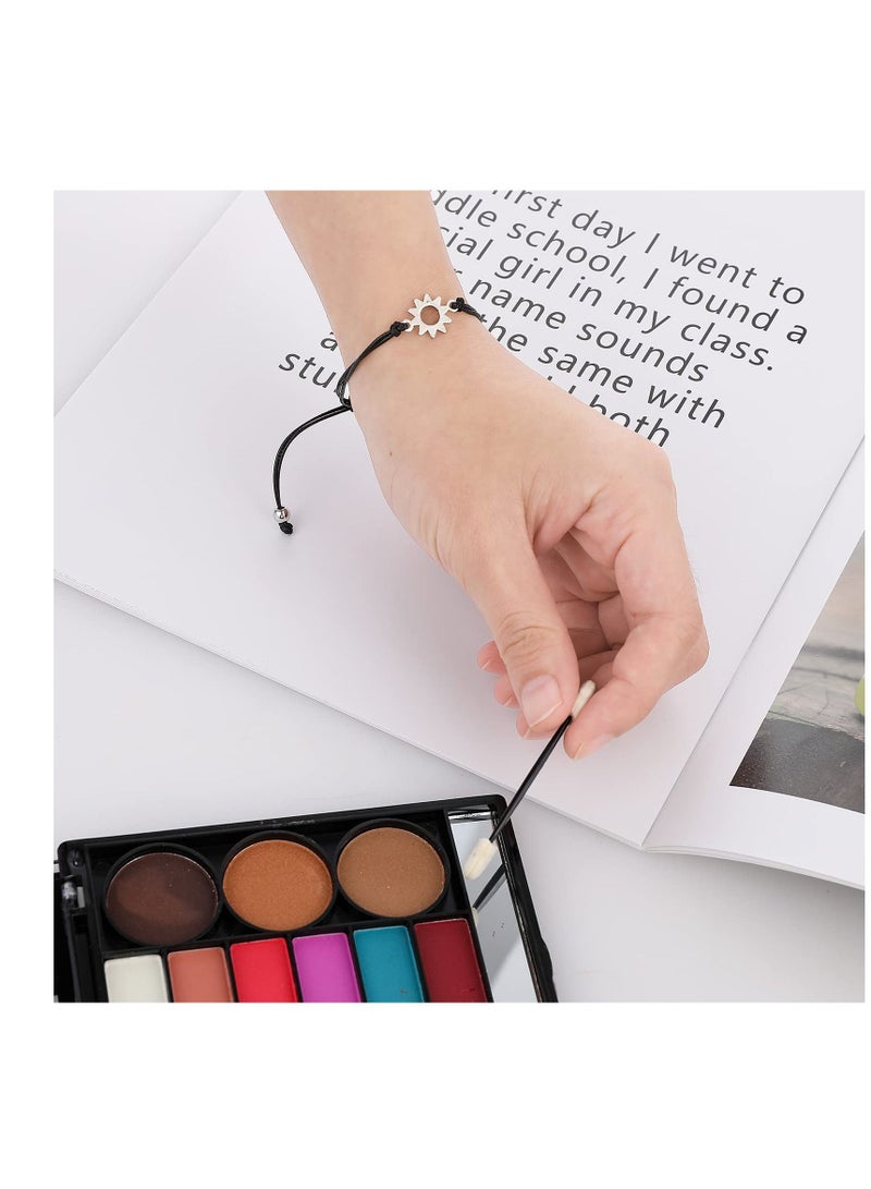 KASTWAVE Braided Bracelet, 6 Pcs Matching Yin Yang Adjustable Cord Bracelet Black and White Bracelet Sun Moon Bracelet Fashion simple Style Hand Chains for Friends Boy Girl Witnessing Friendship Love - Image 3