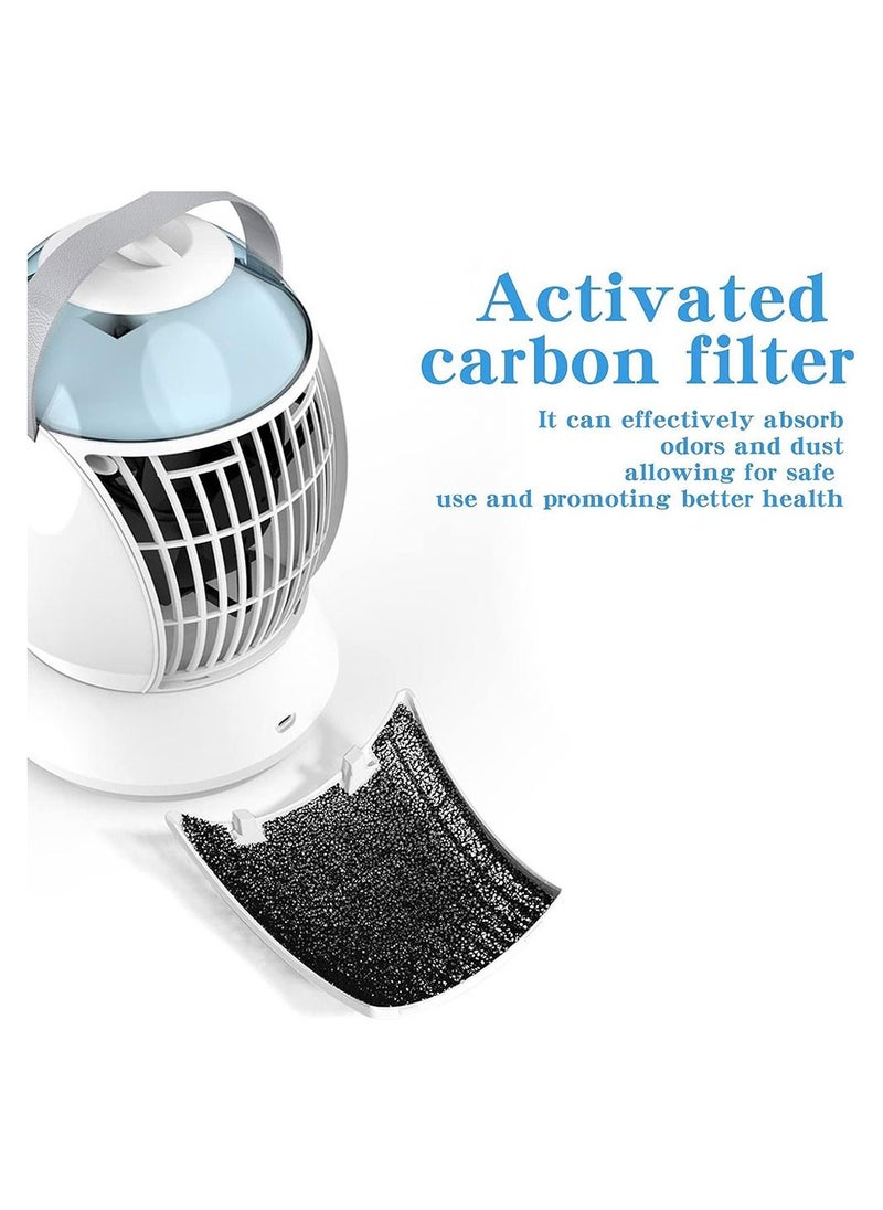 COOLBABY Mini Portable Air Conditioner Fan 500ml Evaporative Air Cooler Humidifier with 3 Wind Speed 3 Cool Mist