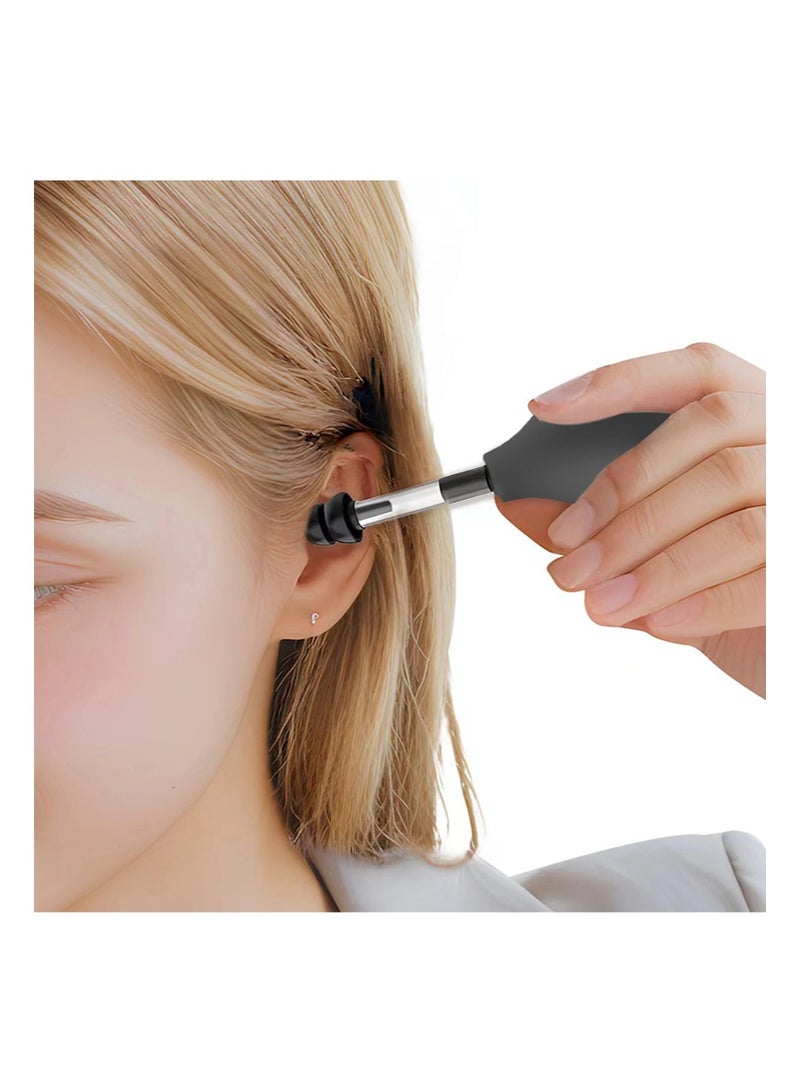 هالونهي جهاز شفط لتخفيف ضغط الأذن لعلاج الصداع النصفي، طنين الأذن، الصداع، تخفيف التوتر، توازن الأذن الداخلية، تقليل ضغط الأذن أثناء الطيران، أداة إزالة شمع الأذن آمنة ومحمولة وفعالة - Image 1