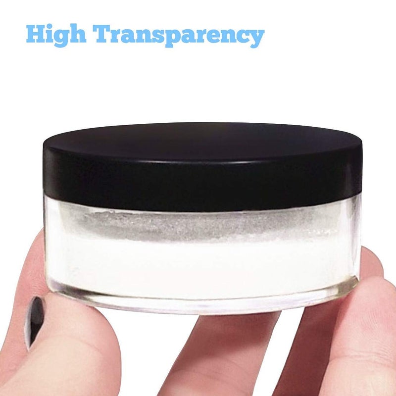 Kalevel Empty Makeup Powder Container 50ml with Puff Loose Face Compact Case Plastic Cosmetic Jars Travel Containers Refillable Bottle Box Holder with Sifter and Lid - Image 3