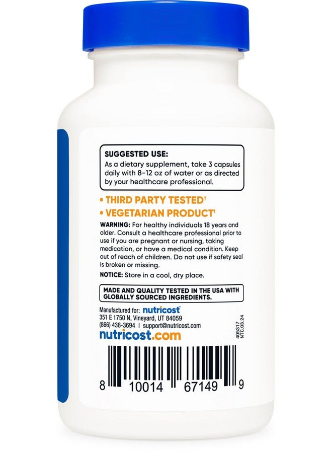 Nutricost Spermidine Wheat Germ Extract Supplement, 1500mg Wheat Germ Extract, 120 Capsules - 15mg Equivalent Spermidine Per Serving, 40 Servings, Vegetarian and Non-GMO - Image 4