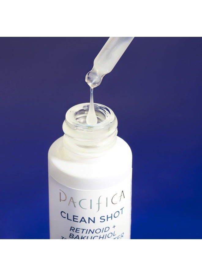 Pacifica Face Serum by Pacifica - Clean Shot Retinoid 3% Solution with Bakuchiol – Anti-Aging Facial Serum with Advanced Retinoid Complex for Fine Lines & Wrinkles, Vegan & Cruelty-Free, 0.8 oz - Image 3