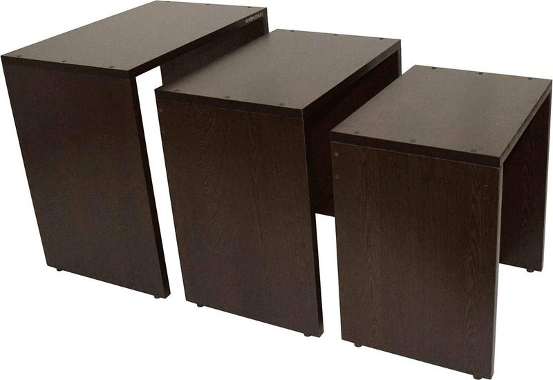 RIPPLEWUDS RIPPLEWUDS Asandi Nested Tables Engineered Wood Nesting Table Set of 3 Wenge  - Image 4