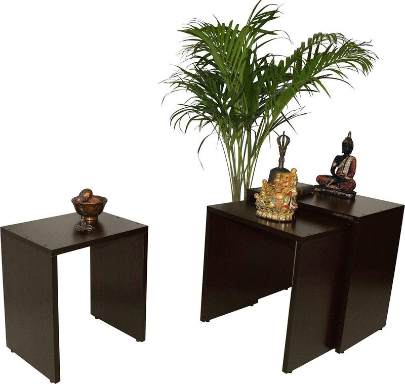 RIPPLEWUDS RIPPLEWUDS Asandi Nested Tables Engineered Wood Nesting Table Set of 3 Wenge  - Image 2