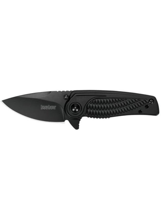 Kershaw Kershaw Spoke Pocket Knife, 2" 4Cr14 Steel Blade with BlackWash Coating, Compact Assisted-Opening EDC  - Image 1