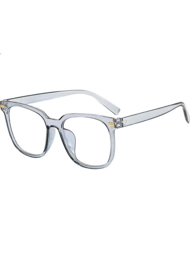 Bai Xiaoshe Anti-Blue Light Glasses-2009【Transparent Gray Frame】Retro Frame Radiation Protection Unisex - Image 1
