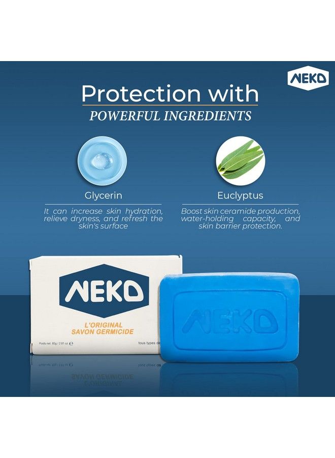 Neko صابون مطهر | 2.82 أونصة / 80 جرام | معقم يدين | صابون عائلي على الطريقة التقليدية القديمة - Image 3