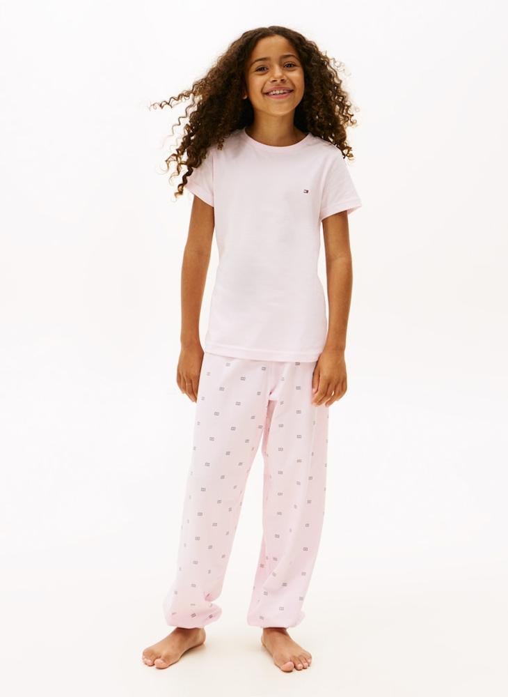 تومي هيلفيغر طقم قمصان قطنية للأطفال بياقة دائرية وشعار عبوتين - Image 2