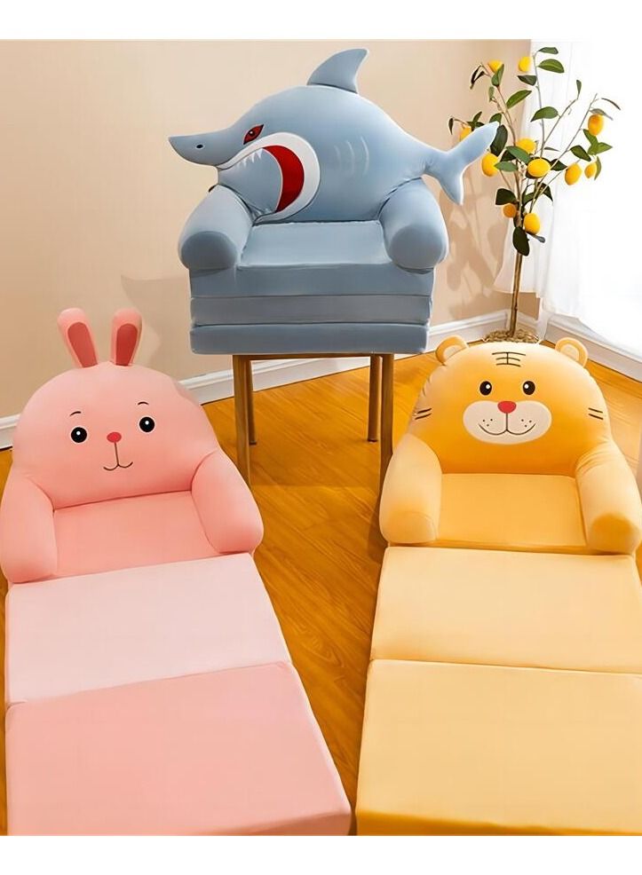 Generic Kids Sofa Gifts for 1-8 Year Old Kids Cute Foldable Kids Armchair Sofa Set Blue  - Image 5
