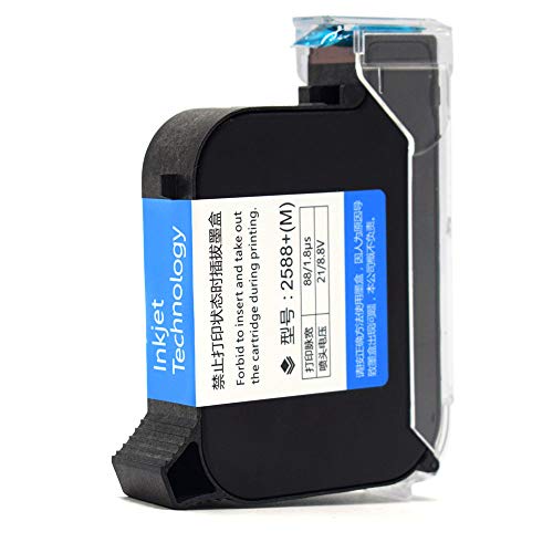 TOAUTO Handheld Portable Inkjet Printer Intelligent Mobile Printer with 5.6 Inch Touchscreen and Build-in Rechargeable Battery Easy Operate for Labeling and Coding Printing (Ink Cartridge(Black) - Image 1
