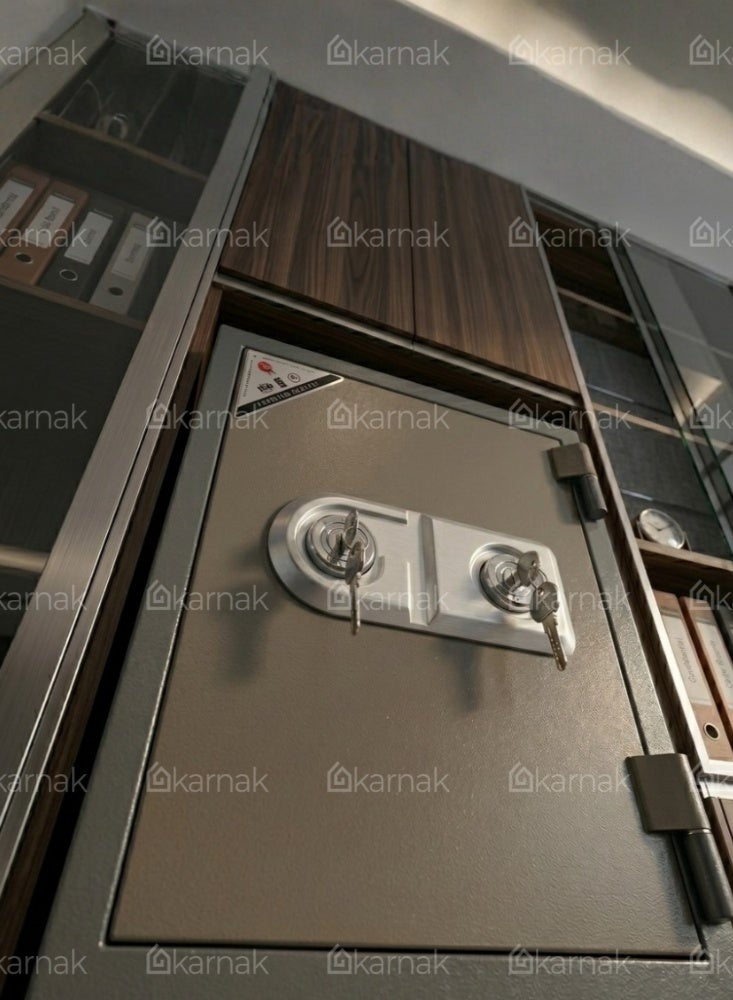 Karnak Rigid Safe Box Locker Steel Security Safe Box for Home & Office Storage (Beige) - Image 3