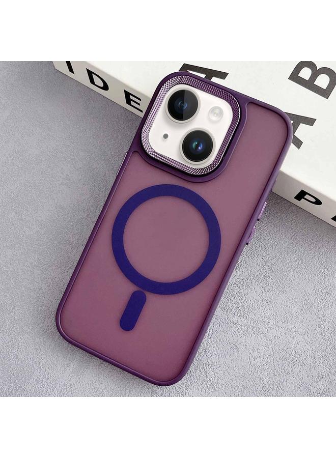 زبون جراب لهاتف iPhone 13 مع إطار عدسة ماسية من البولي كربونات والبولي يوريثين الحراري الهجين من MagSafe - Image 1