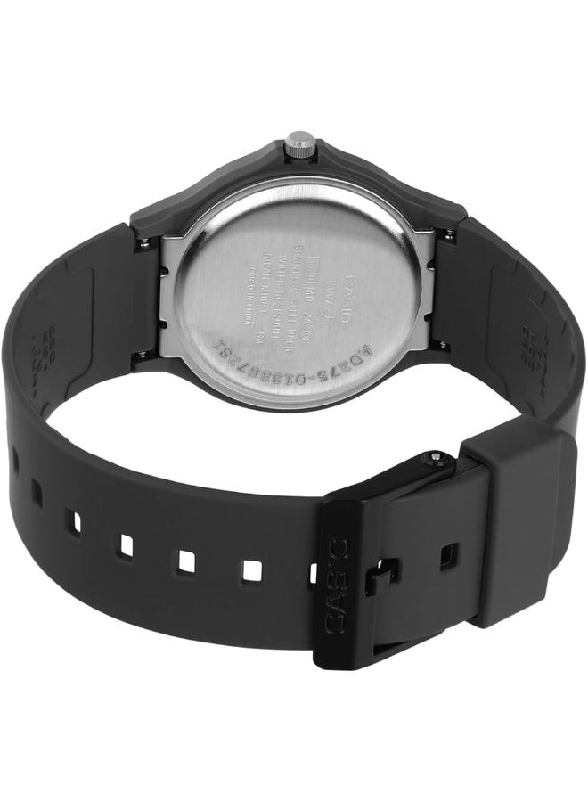 Casio MQ‑24B‑8BDF Unisex Analog Watch – Black Dial & Black Bio‑Based Resin Band, Slim Minimalist Design, Lightweight (20 g), 3‑Hand Quartz, Water‑Resistant - Image 5