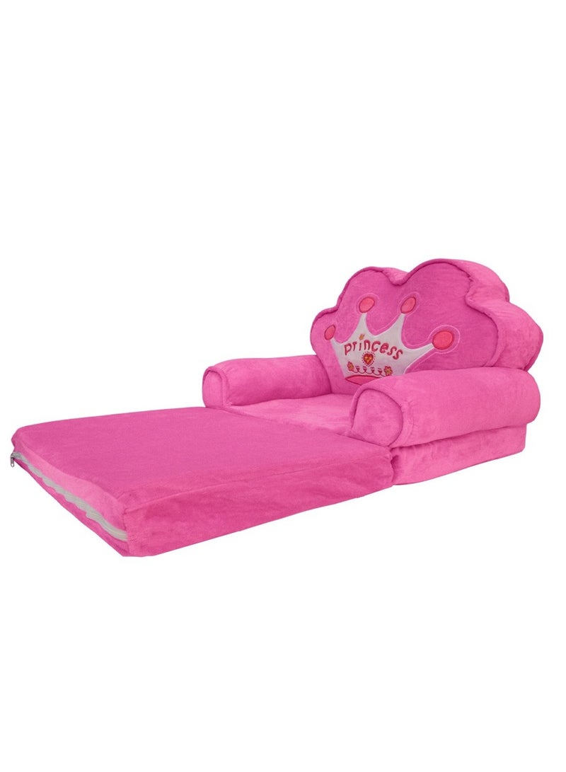 UKR Cartoon Children's Sofa - Plush Princess Pink Kids Chair | Non-Slip Armchair for Cozy Playtime and Relaxation (Pink) - Image 4