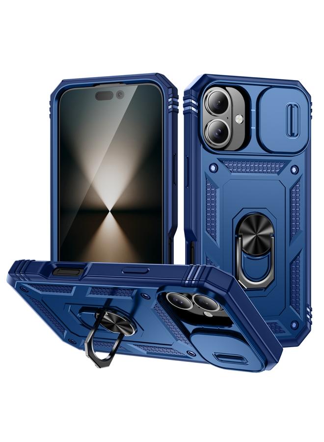 erorex Case For iPhone 16 Plus Sliding Camshield TPU + PC Phone Case with Holder - Image 1