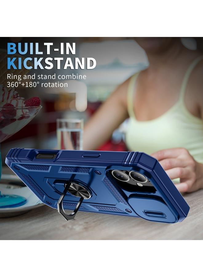 erorex Case For iPhone 16 Plus Sliding Camshield TPU + PC Phone Case with Holder - Image 5