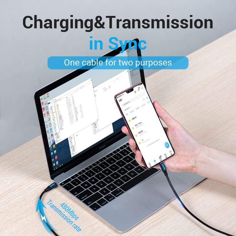 كابل VENTION من USB-C إلى Micro-B موصل من النوع C إلى Micro-B لأجهزة Samsung وHuawei وXiaomi وMeizu وMacBook وXiaomi Notebook (من C إلى Micro-B، 0.5 م) - Image 5