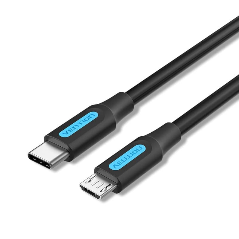 كابل VENTION من USB-C إلى Micro-B موصل من النوع C إلى Micro-B لأجهزة Samsung وHuawei وXiaomi وMeizu وMacBook وXiaomi Notebook (من C إلى Micro-B، 0.5 م) - Image 1