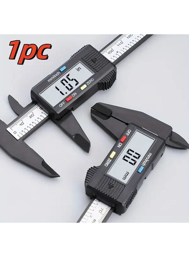 Coal Black Digital Caliper Large Screen Electronic Micrometer Measuring Tool 1pc - Image 1