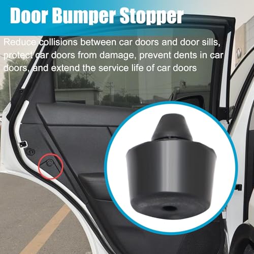 FZJDSD 1x Car Door Bumper Shock Absorbers 80896AR000 Compatible with Infiniti Q45 Q50 Q60 QX56 QX80 2011-2020 Fit for Nissan Armada 2017-2020 1PC Upper Rubber Door Bumper,Rubber Slam Stoppers - Image 2