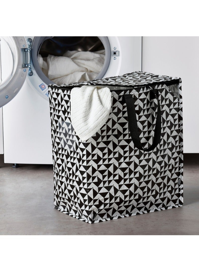 Bag, Black/White, 47 l, Durable & Eco-Friendly - Image 3